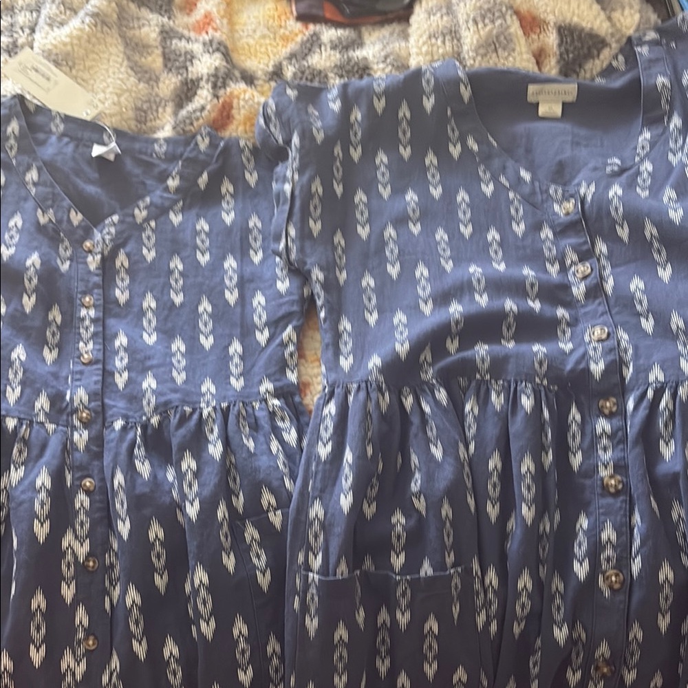 Blue Patterned Skirt
